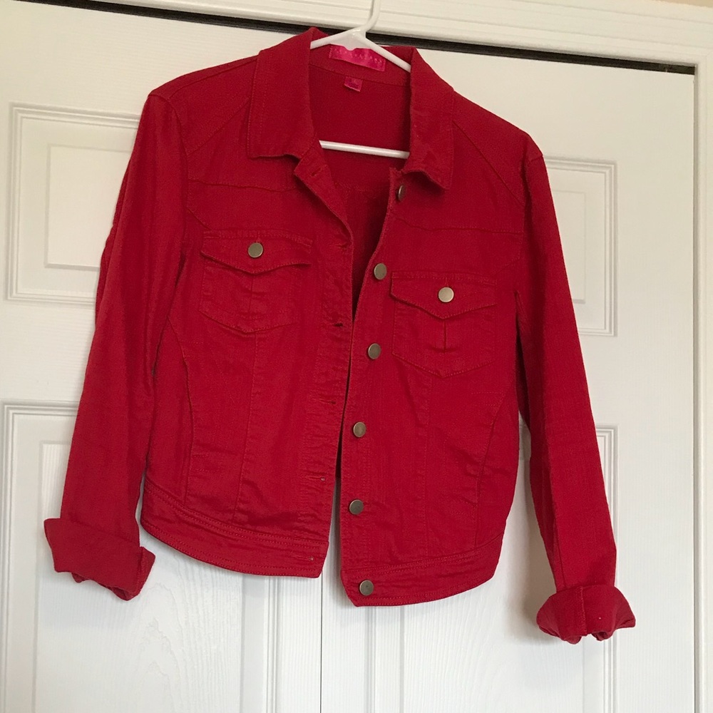 Red Denim Jacket